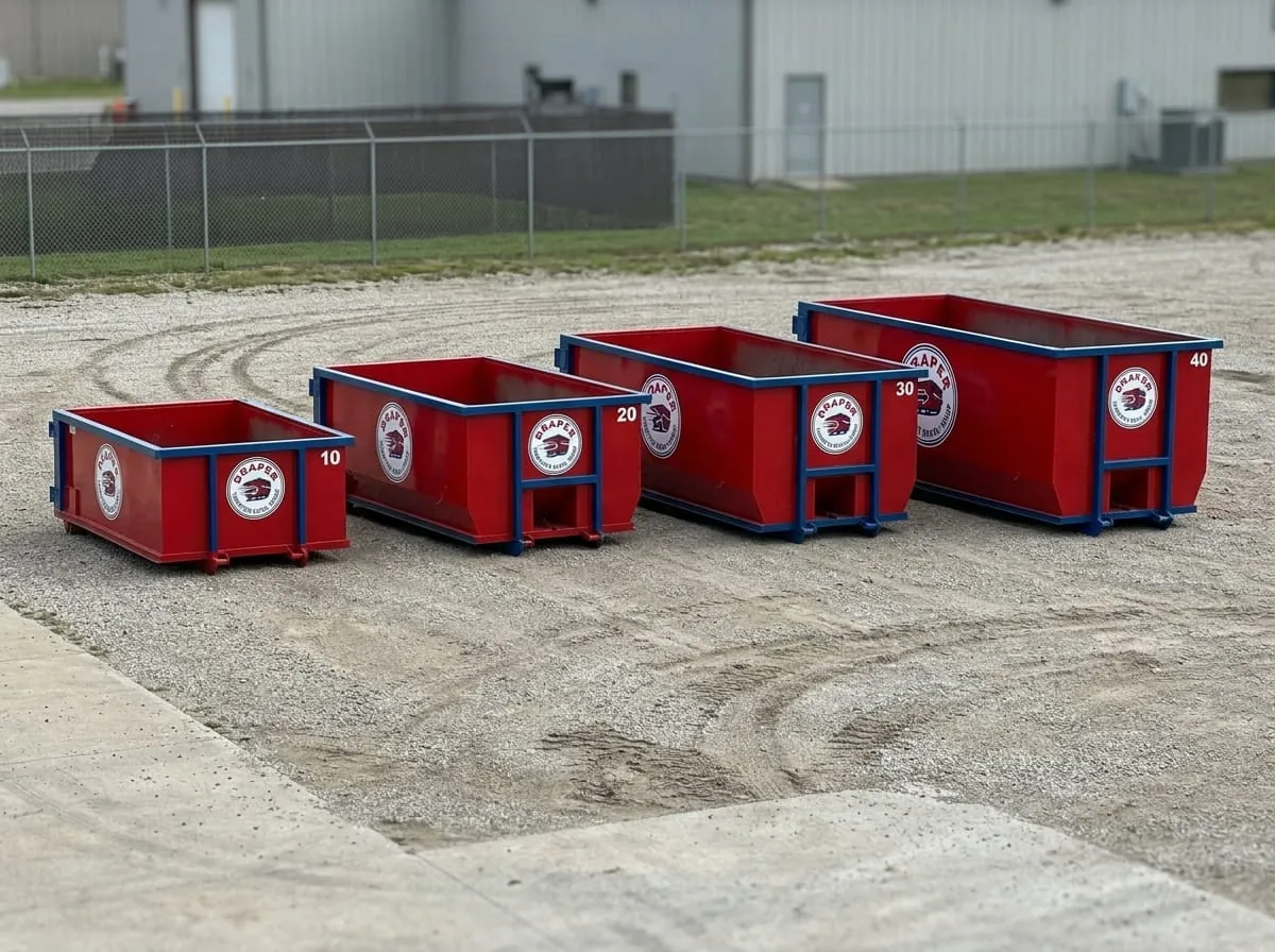 10, 15, 20 and 30 yard roll-off dumpsters available for rent in Draper, UT